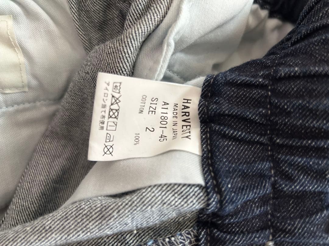 HARVESTY サーカスパンツ　 デニムワンウォッシュ　サイズ2