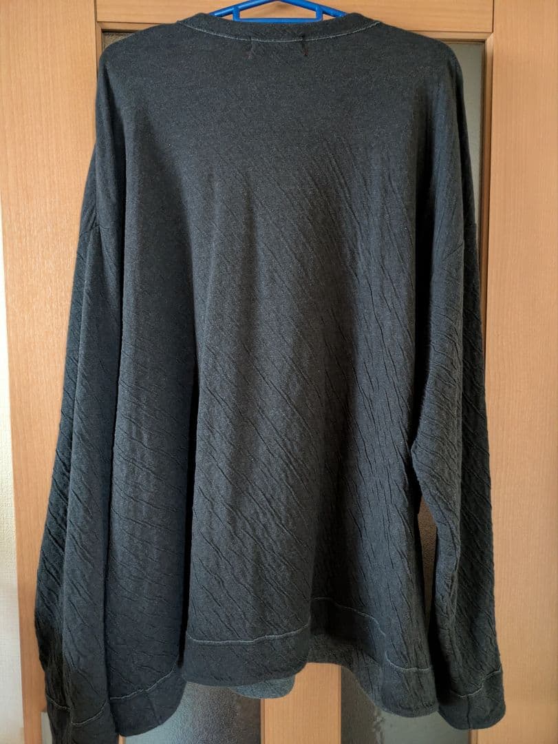 グラフペーパー24SS DoubleFace Jersey L/S D.GRAY