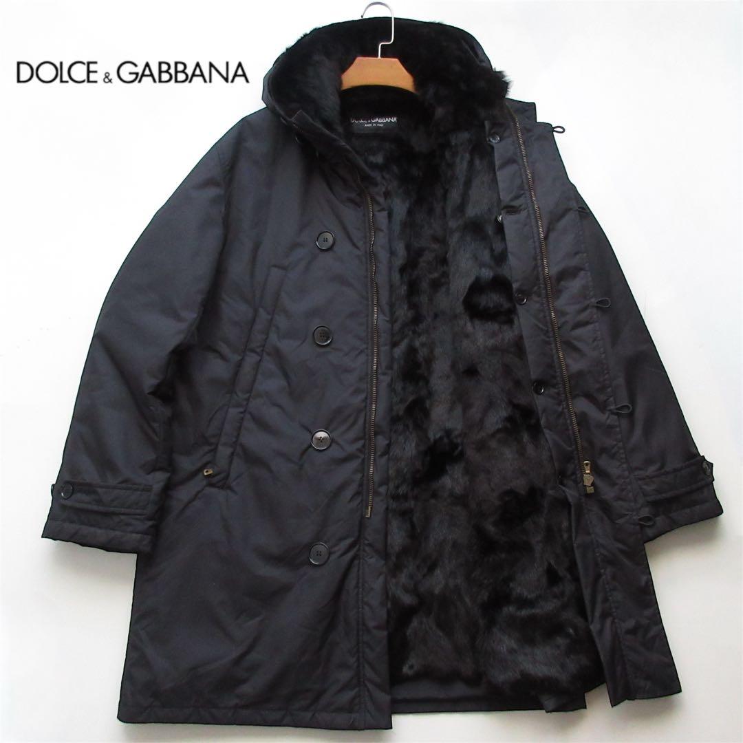 DOLCE&GABBANAドルガバ ラビットファーライナー コート ITALY製