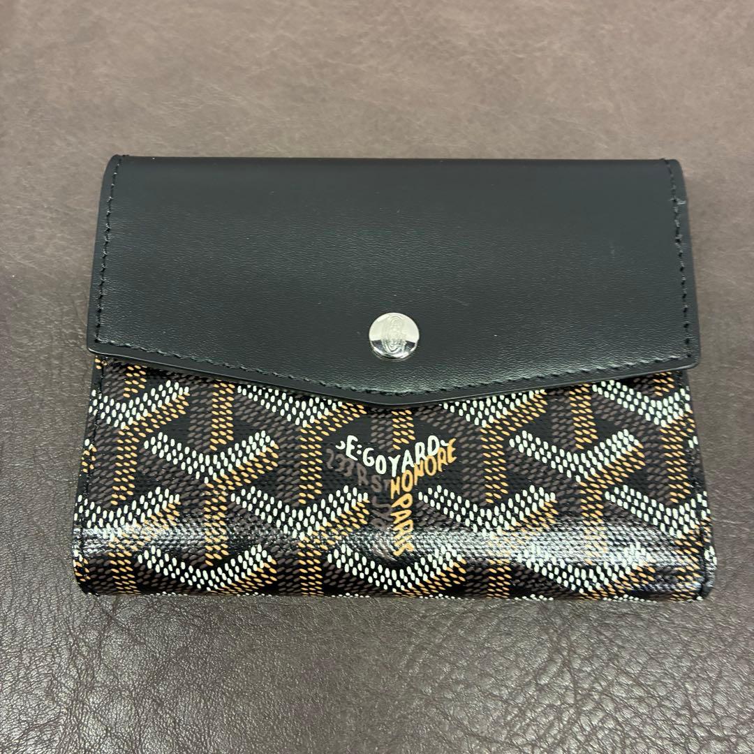 【極美品】ゴヤール サン・ガブリエル 三つ折り財布 ブラック
