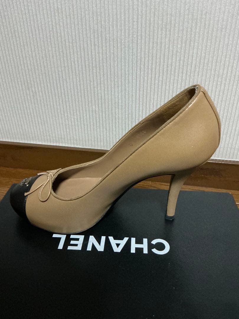 CHANEL ベージュ ハイヒール・パンプス 37c