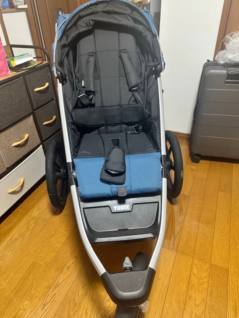 THULE ジョギング用ベビーカー 青 Jogging stroller