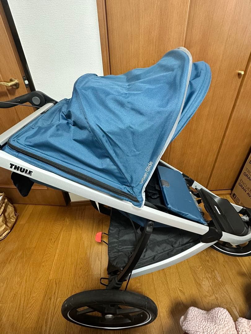 THULE ジョギング用ベビーカー 青 Jogging stroller