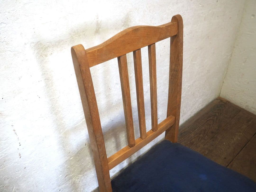 1296 ヴィンテージ　レトロな木製チェア　椅子　イス　学校　古家具　古道具