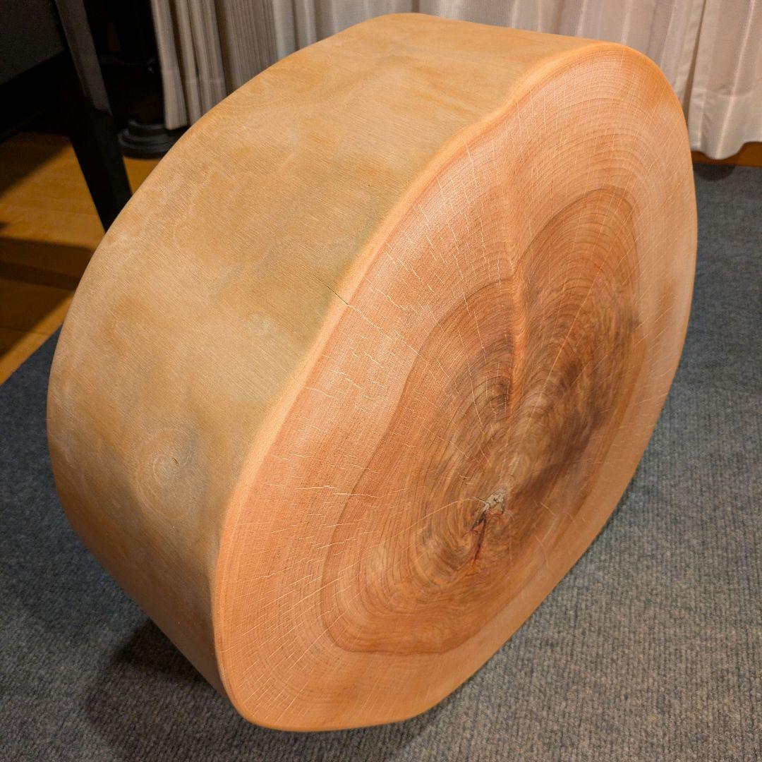 オールド　ウダイカンバ　切り株　輪切り　高さ約15㎝