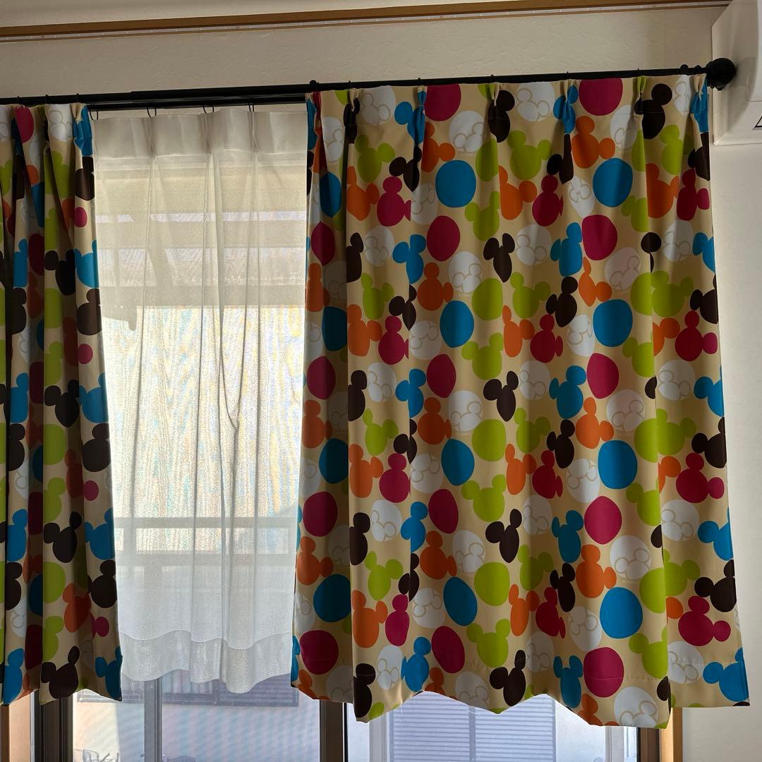 ミッキーカーテン2セット