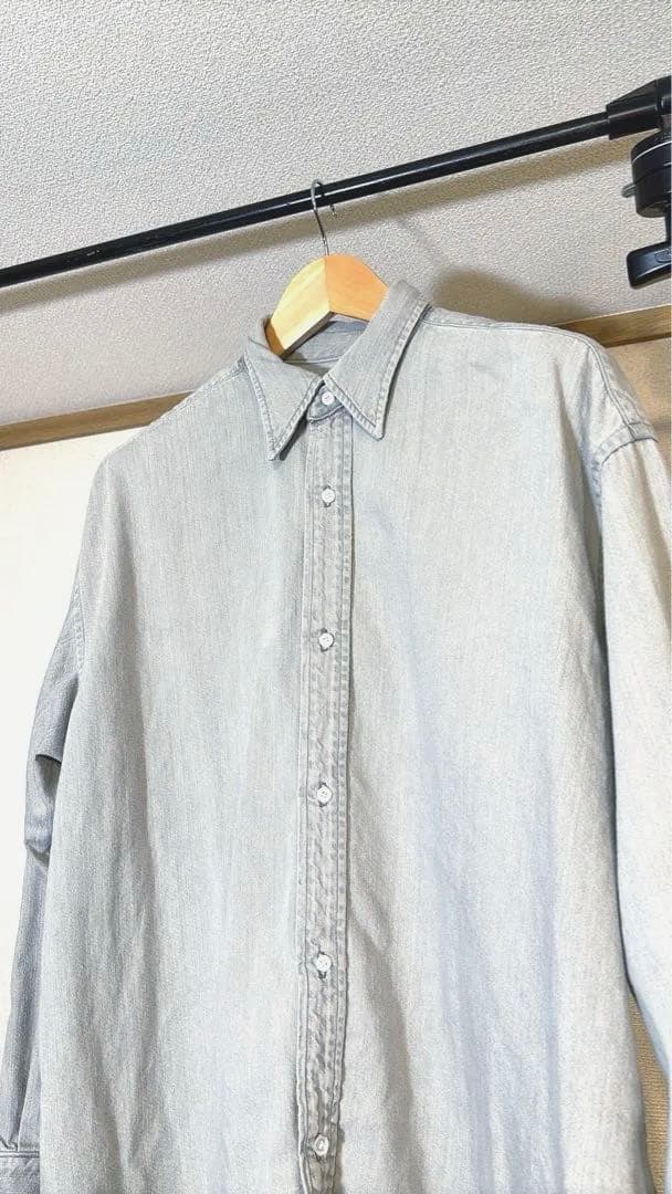 H BEAUTY&YOUTH H アイスウォッシュ デニムシャツ サイズ：M