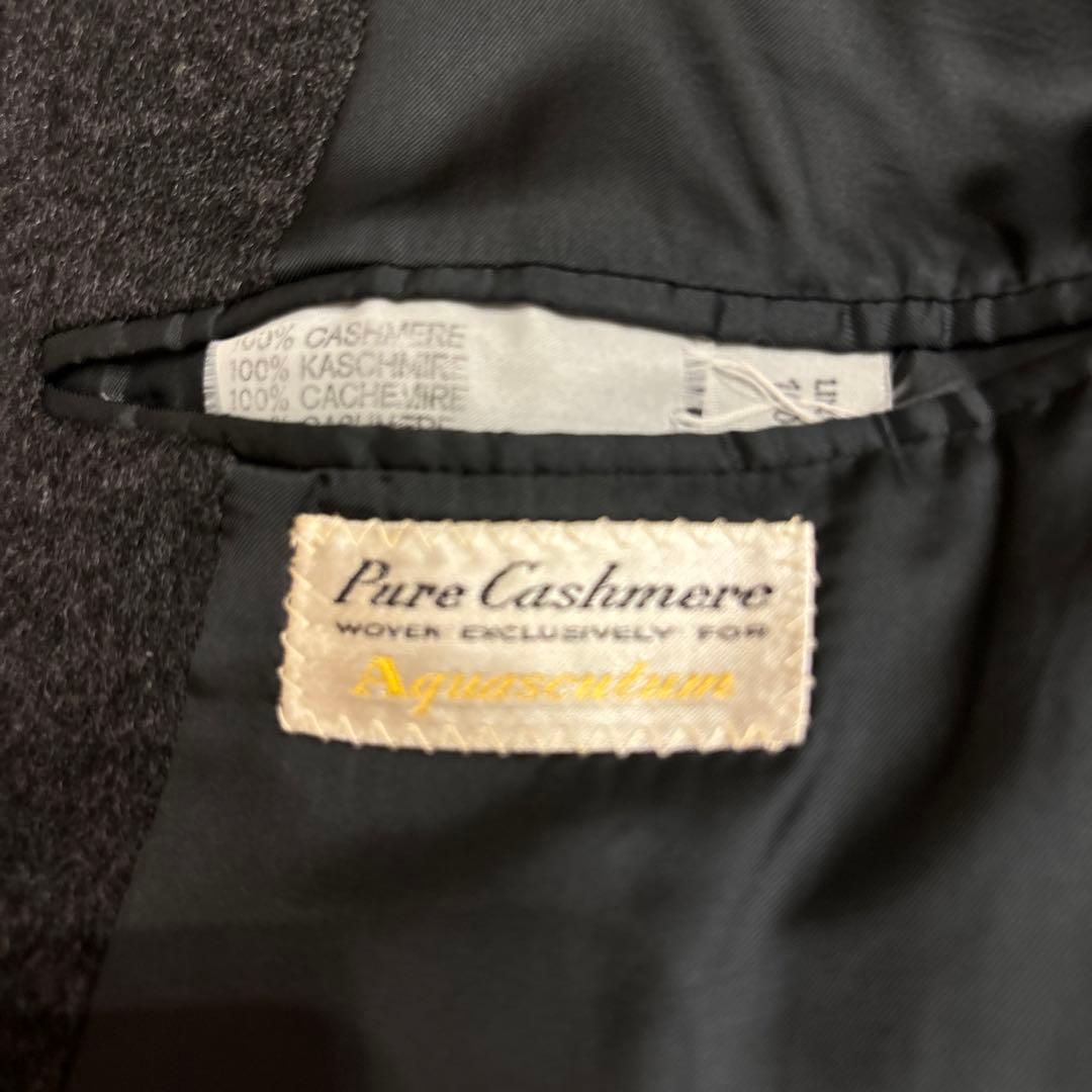 R*0様 アクアスキュータム ピュアカシミヤ　チェスターコート　チャコール　サイ
