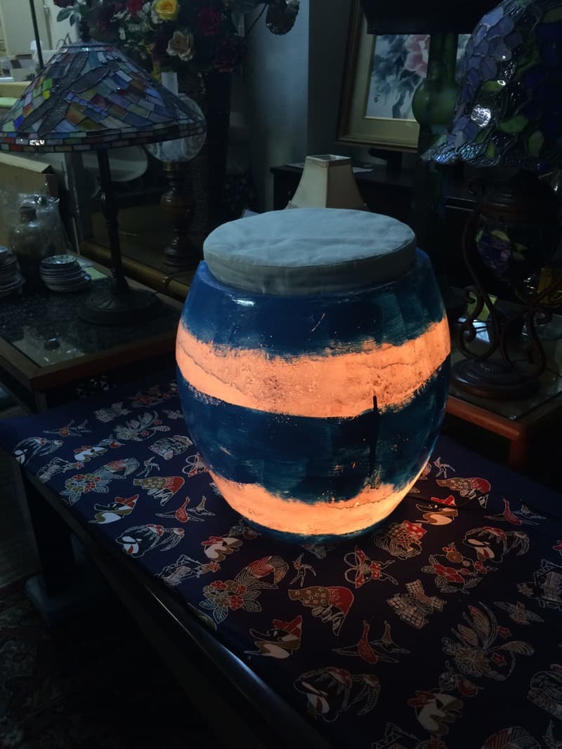 【今だけ価格！】 激レア！　照明オブジェ　スツール型　マリン　雰囲気創り/演出