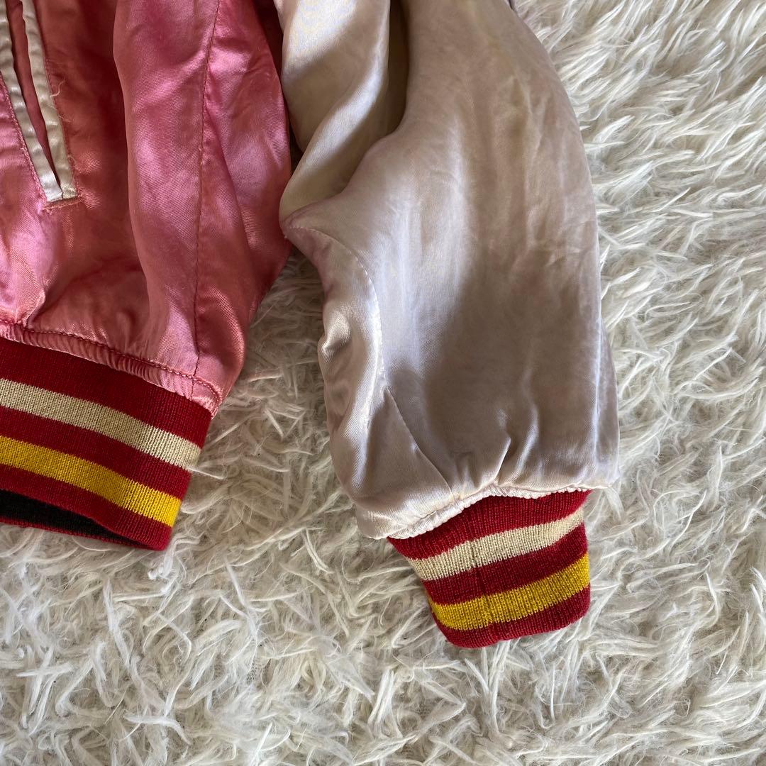 ヒューストン スカジャン リバーシブル 別珍 刺繍