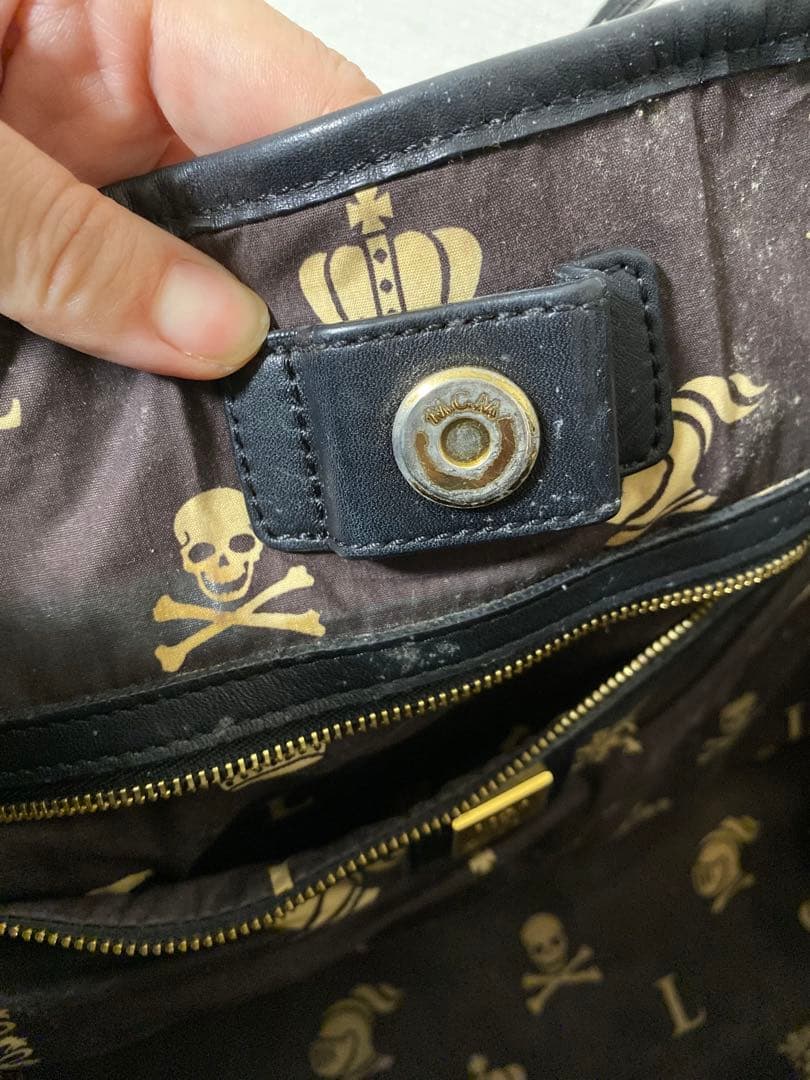 MCM ダルメシアン ポーチ付 A4収納可能トートバッグ