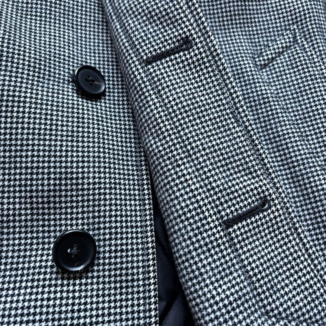 UNITED ARROWS ステンカラーコートウール 千鳥 ライナー付 Mサイズ