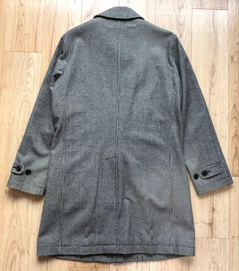 UNITED ARROWS ステンカラーコートウール 千鳥 ライナー付 Mサイズ