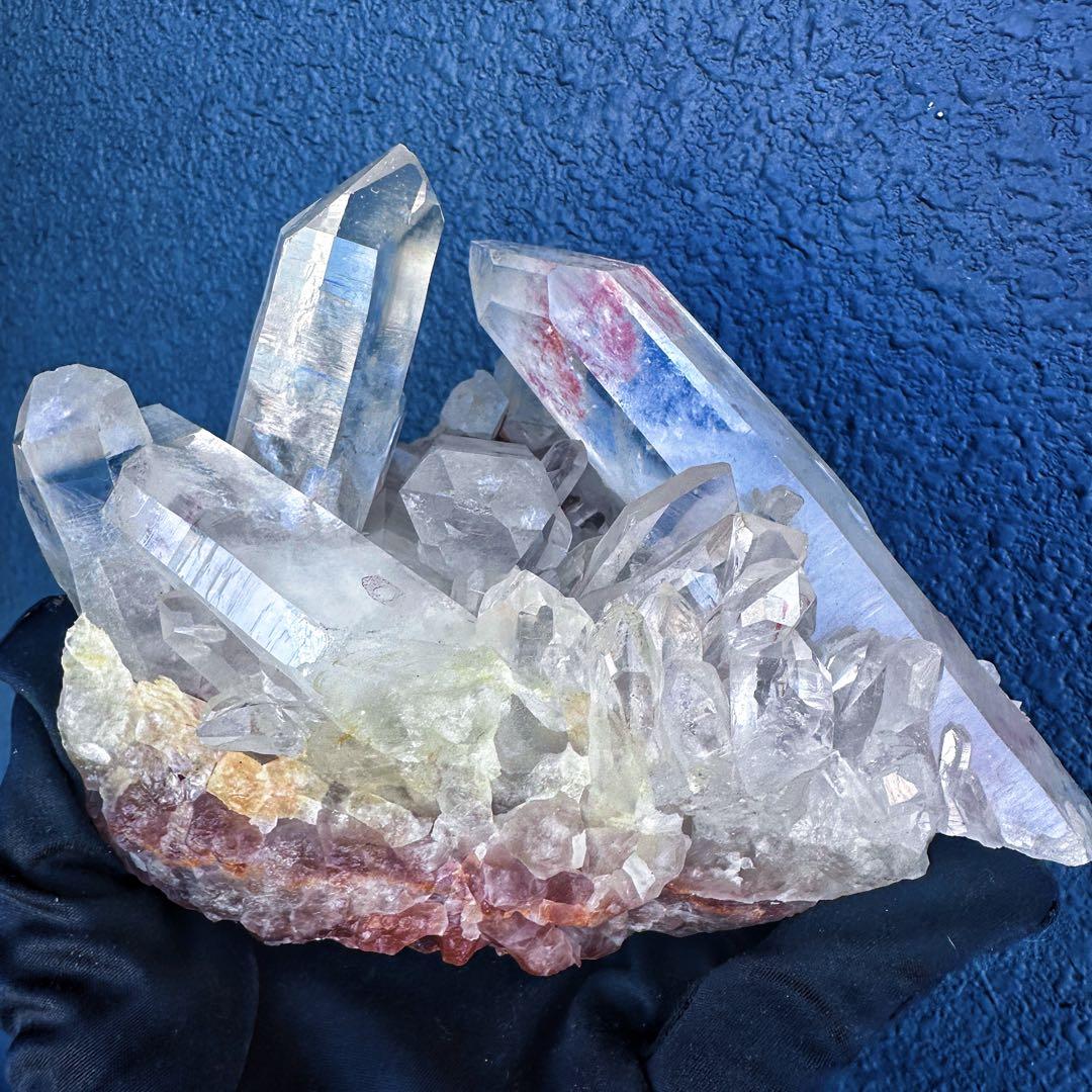 巨大❗希少高透明度❗️浄化❗️超強いパワー☆レインボー☆ヒマラヤクラスターA1407