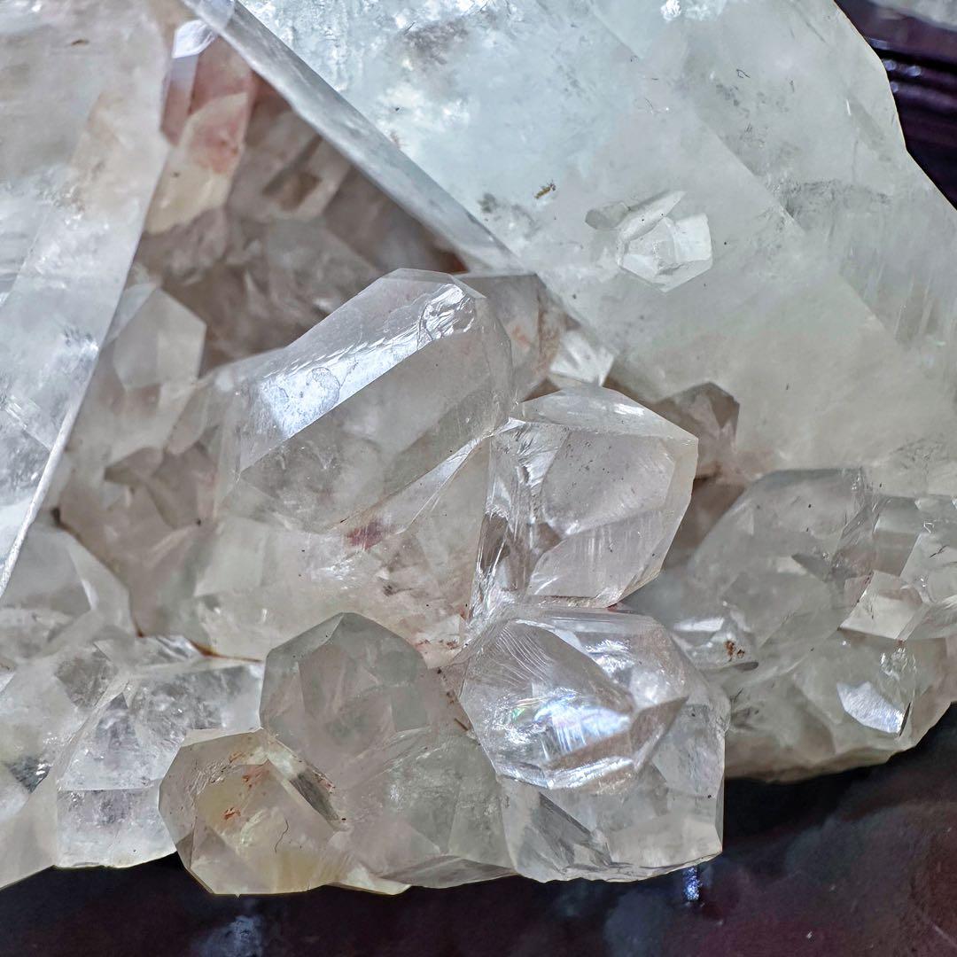 巨大❗希少高透明度❗️浄化❗️超強いパワー☆レインボー☆ヒマラヤクラスターA1407