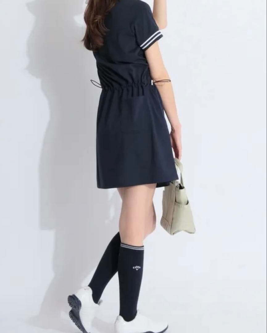 【新品】ジャックバニー　ネイビー ポロワンピース