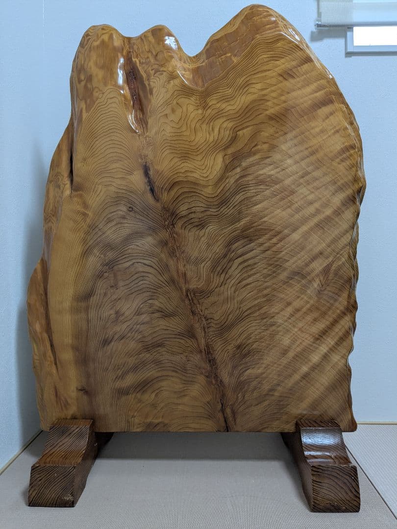 自然な木目 102cm 置物 1枚板