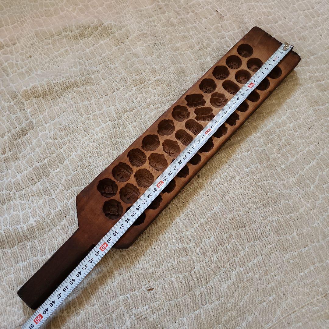 砂*薇様 菓子木型-204　古い 木型 菓子型 和菓子 木製 古道具 古物