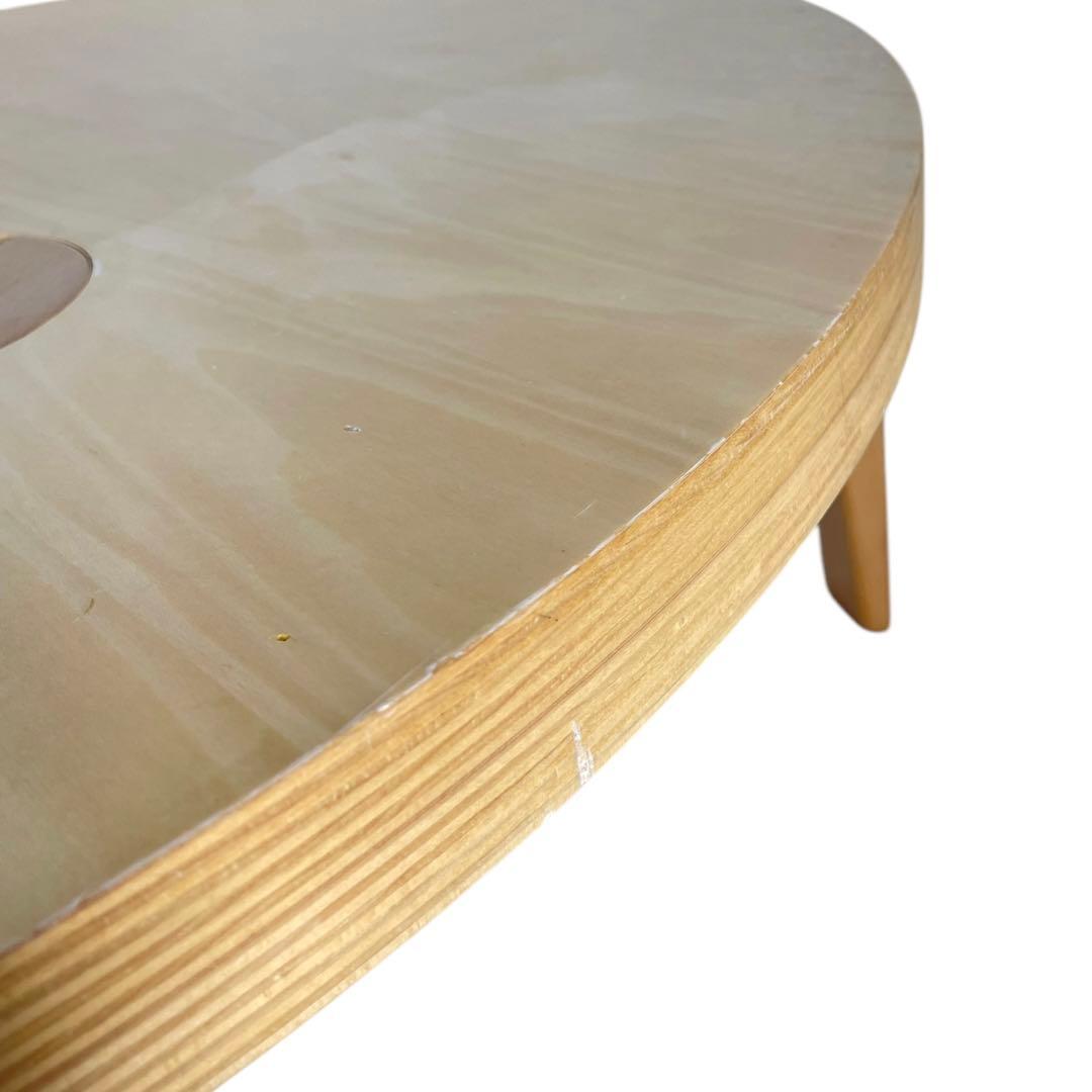 HR464 【レアデザイン】日進木工 nissin KO-DAI 丸テーブル