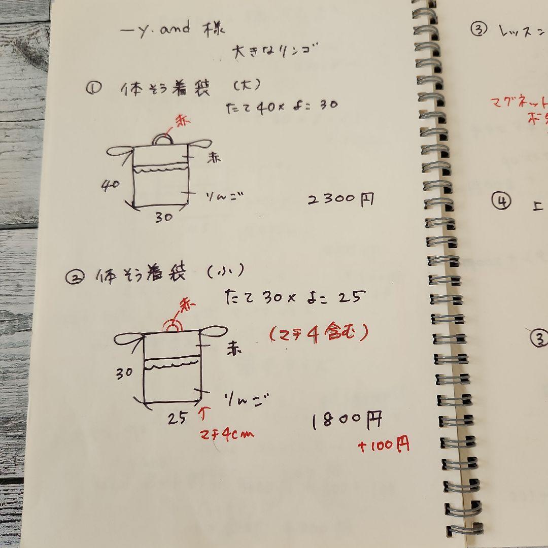_y.and様オーダー★大きなリンゴのレッスンバックセット