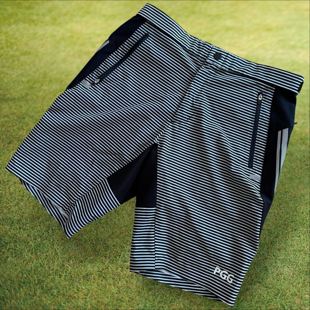 パーリーゲイツ　PGG ハーフパンツ　短パン　5 L〜XL相当 白　紺　ネイビー