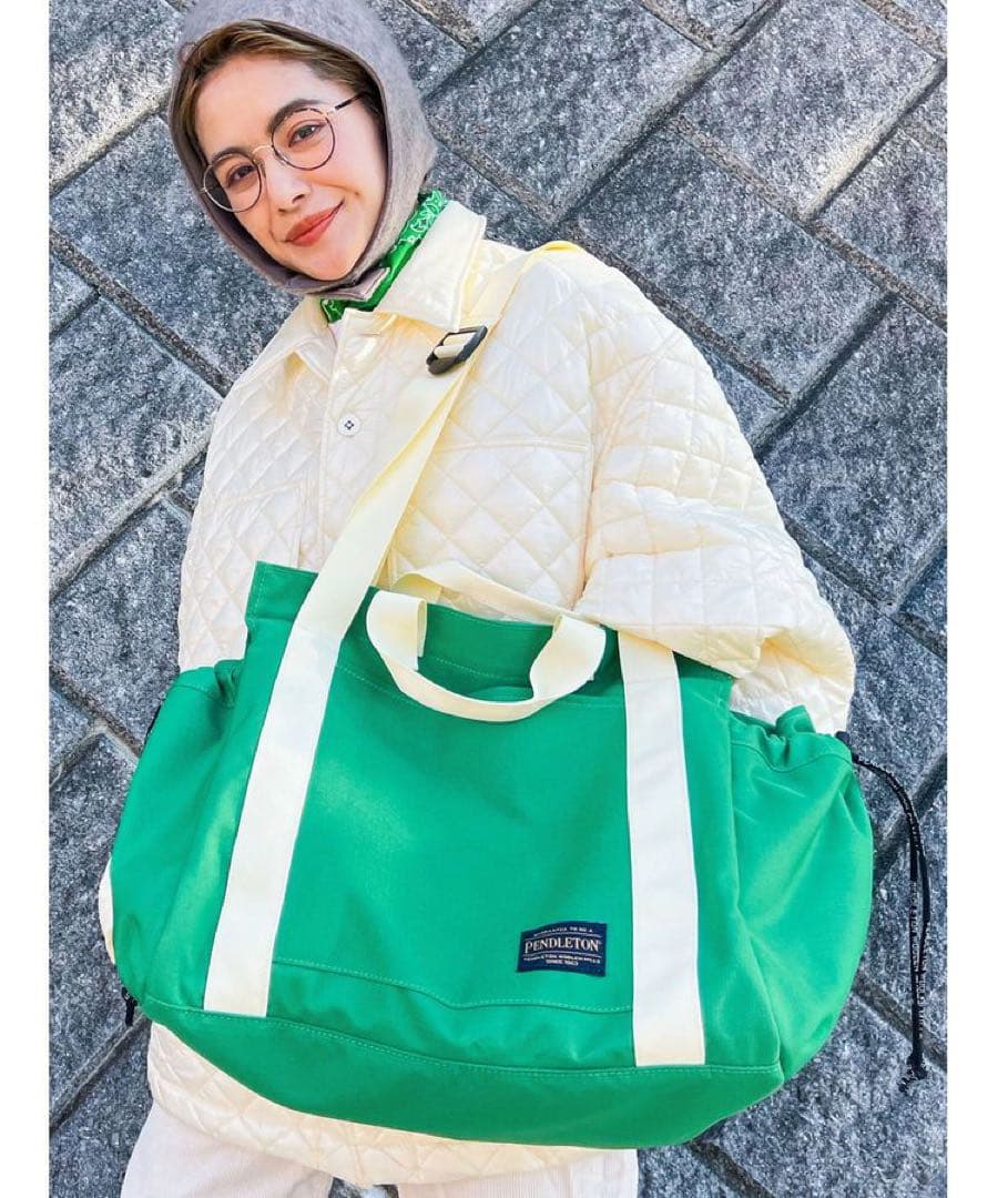 ペンドルトン　マザーズバッグ　グリーン