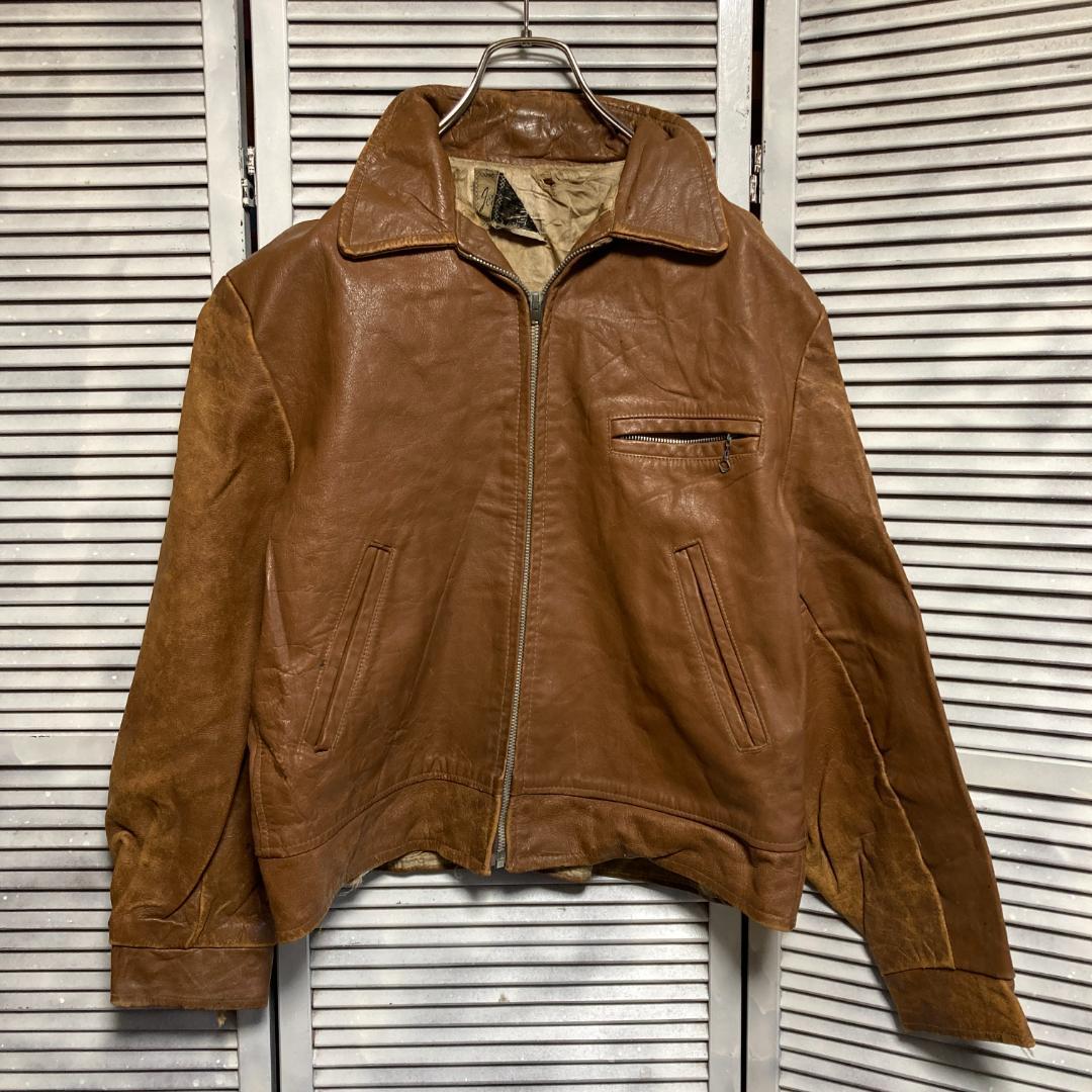 ATYE レザー ジャケット 古着 40s ~ 50s 60s 茶色 ACME
