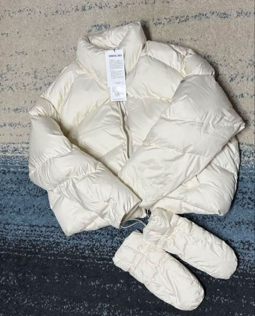GENERAL IDEA 中綿ショートダウンジャケット CREAM