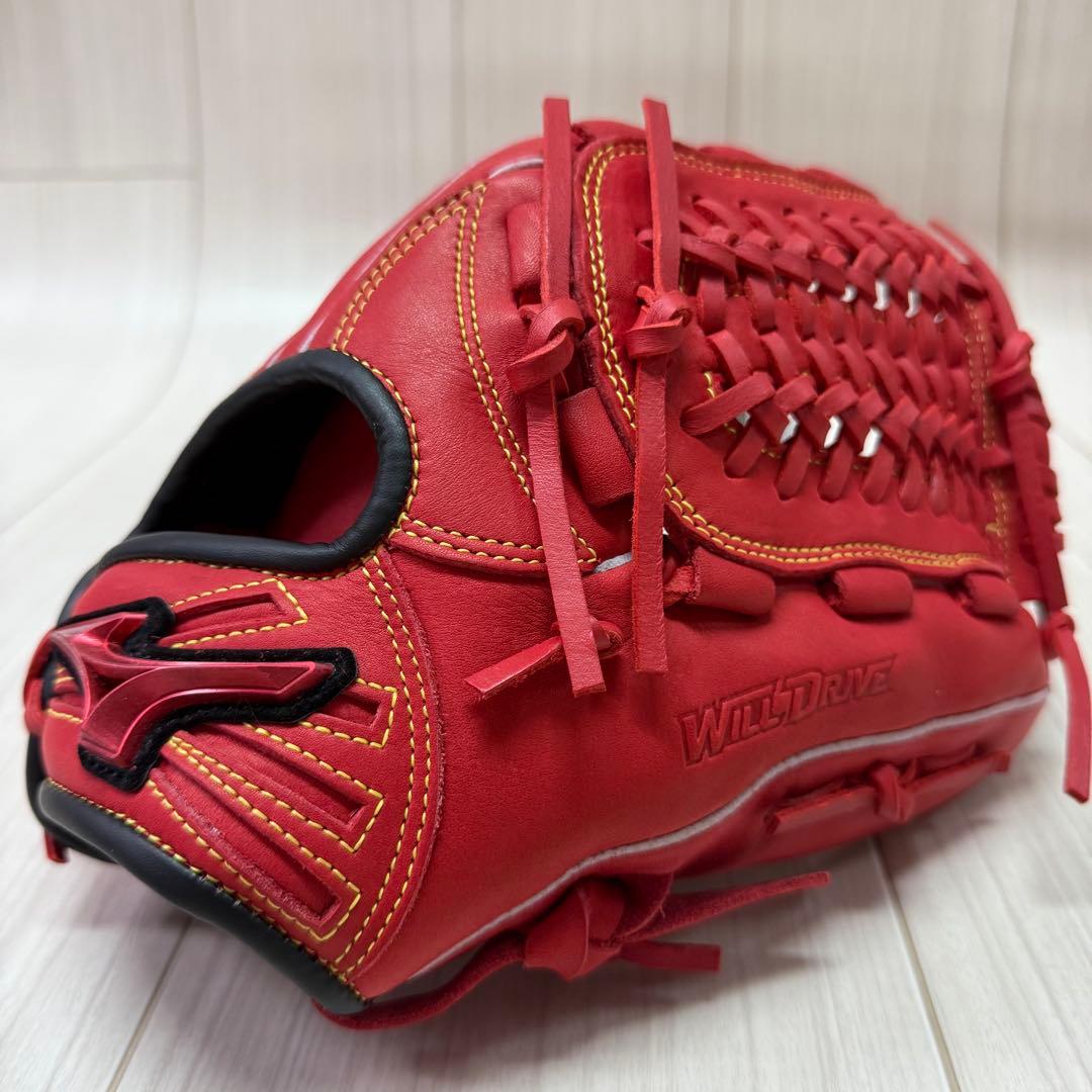 ミズノ　少年軟式用ウィルドライブ レッド(2025)　オールラウンド用　右投げ