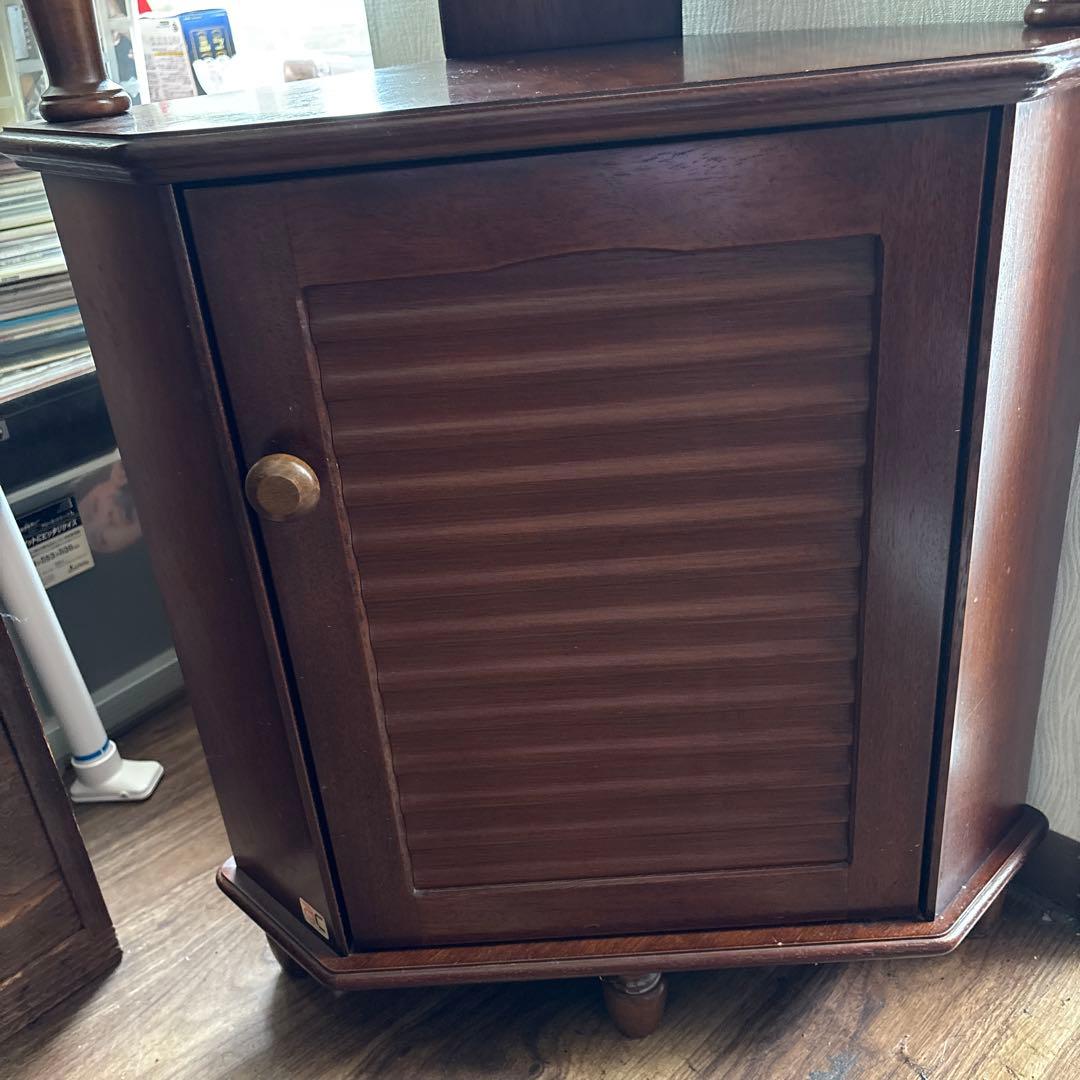 三角コーナー棚 ラック 飾り棚 収納 木製 ビンテージ レトロ