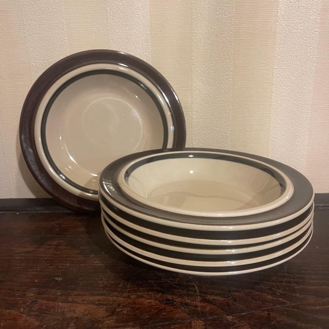 デッドストック アラビア Ruija スーププレート / 深皿 6枚組