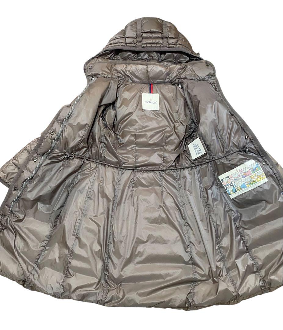 めんま＊MONCLER モンクレール＊高級エルミンヌ お洒落グレージュ