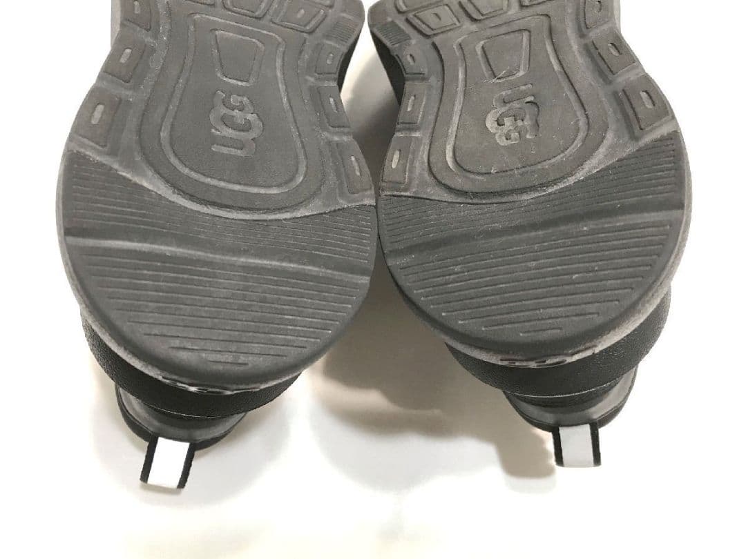 アグ UGG スニーカー 厚底LA Flex1 フレックス 23cm US6黒系