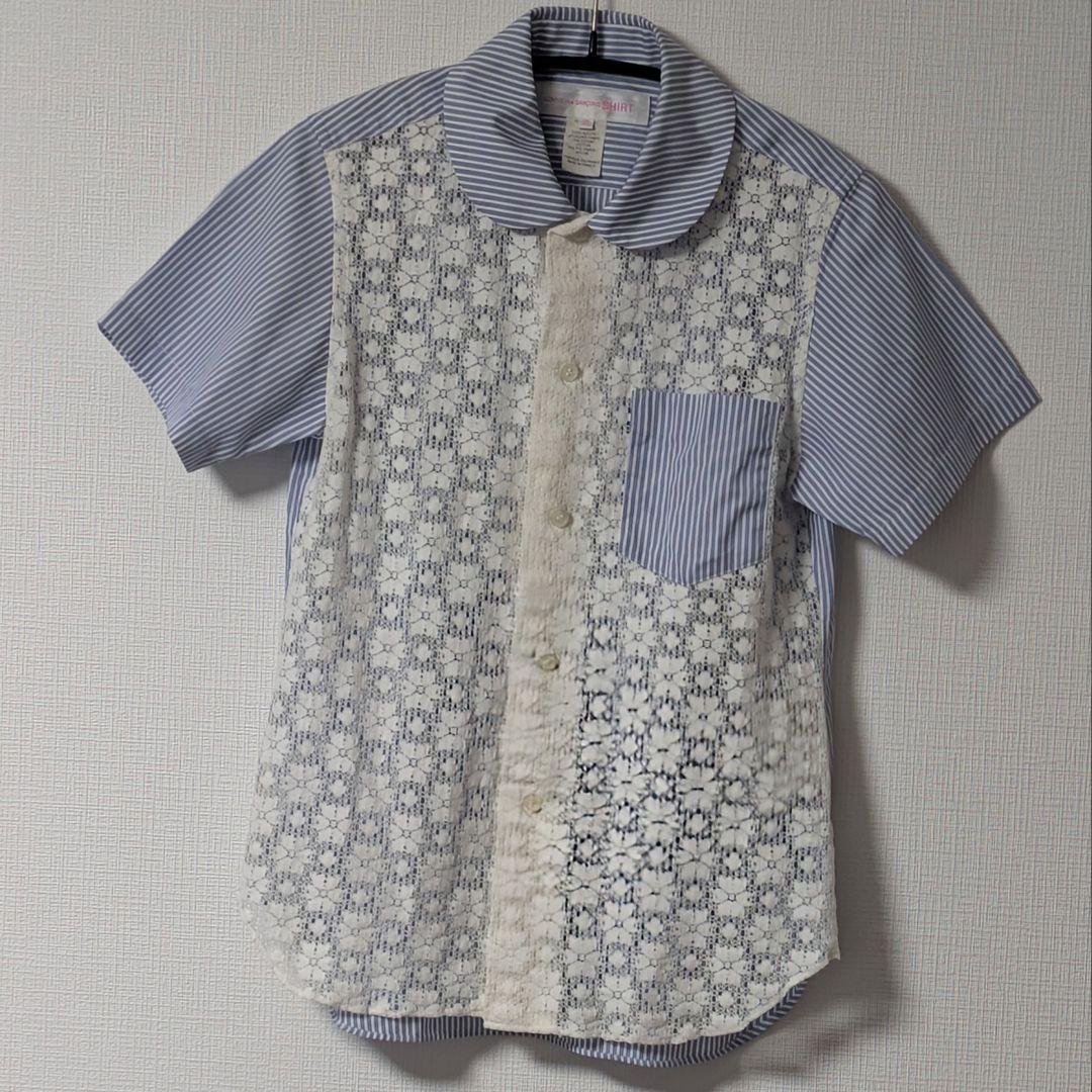 COMME des GARCONS SHIRT GIRL レース丸襟シャツ