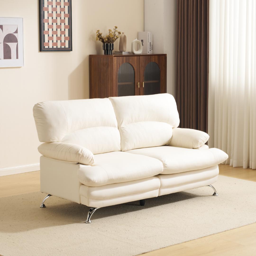 超人気！ソファー ソファ 2人掛け 幅155cm 2人掛け 北欧 WHITE