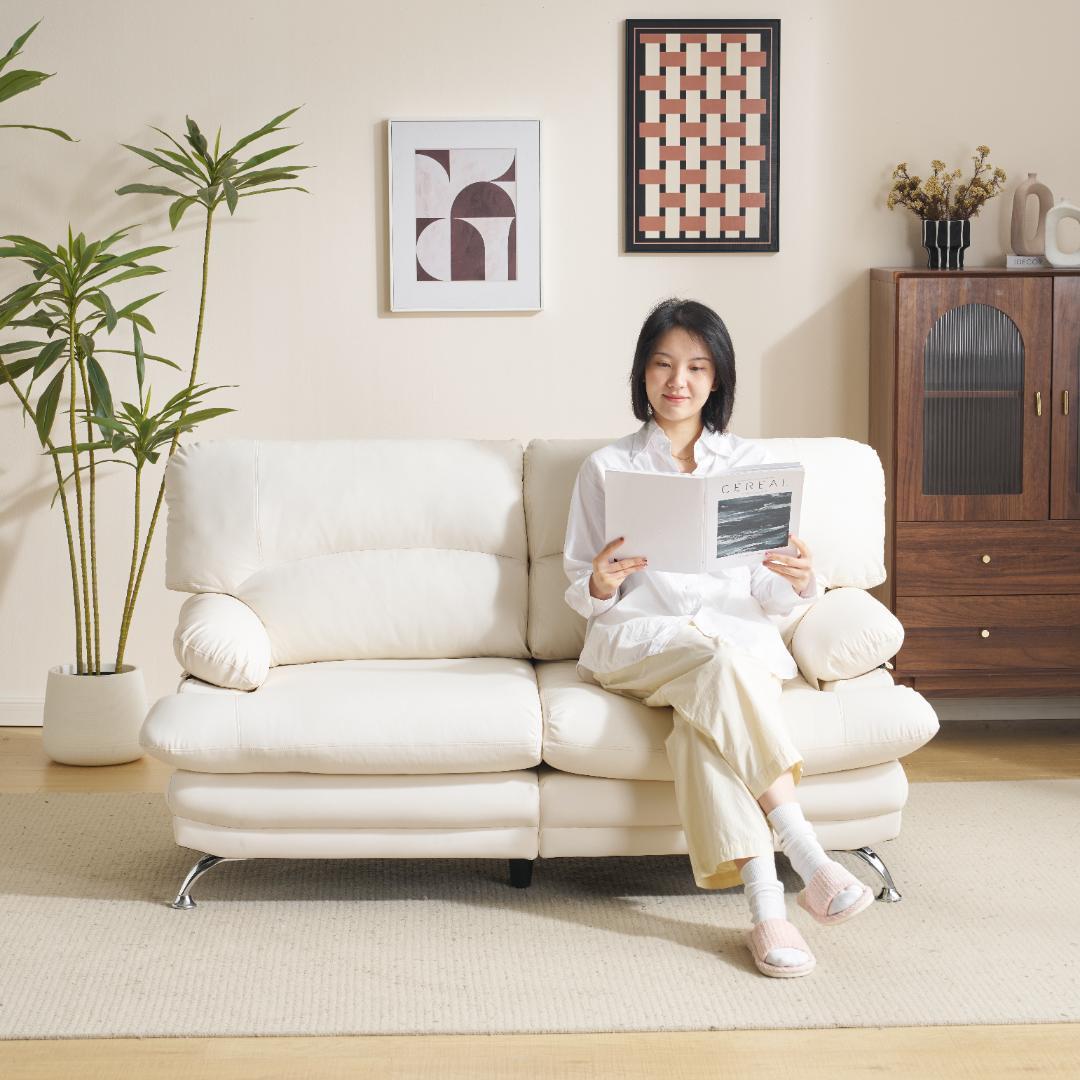 超人気！ソファー ソファ 2人掛け 幅155cm 2人掛け 北欧 WHITE