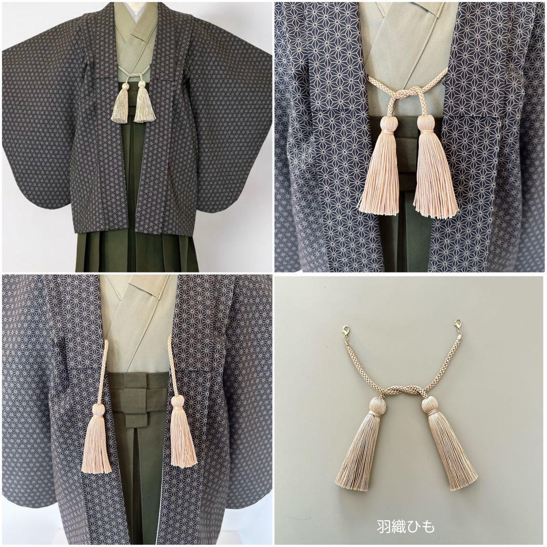 machi★［麻の葉］5歳 七五三 ꕤ 羽織袴5点セット