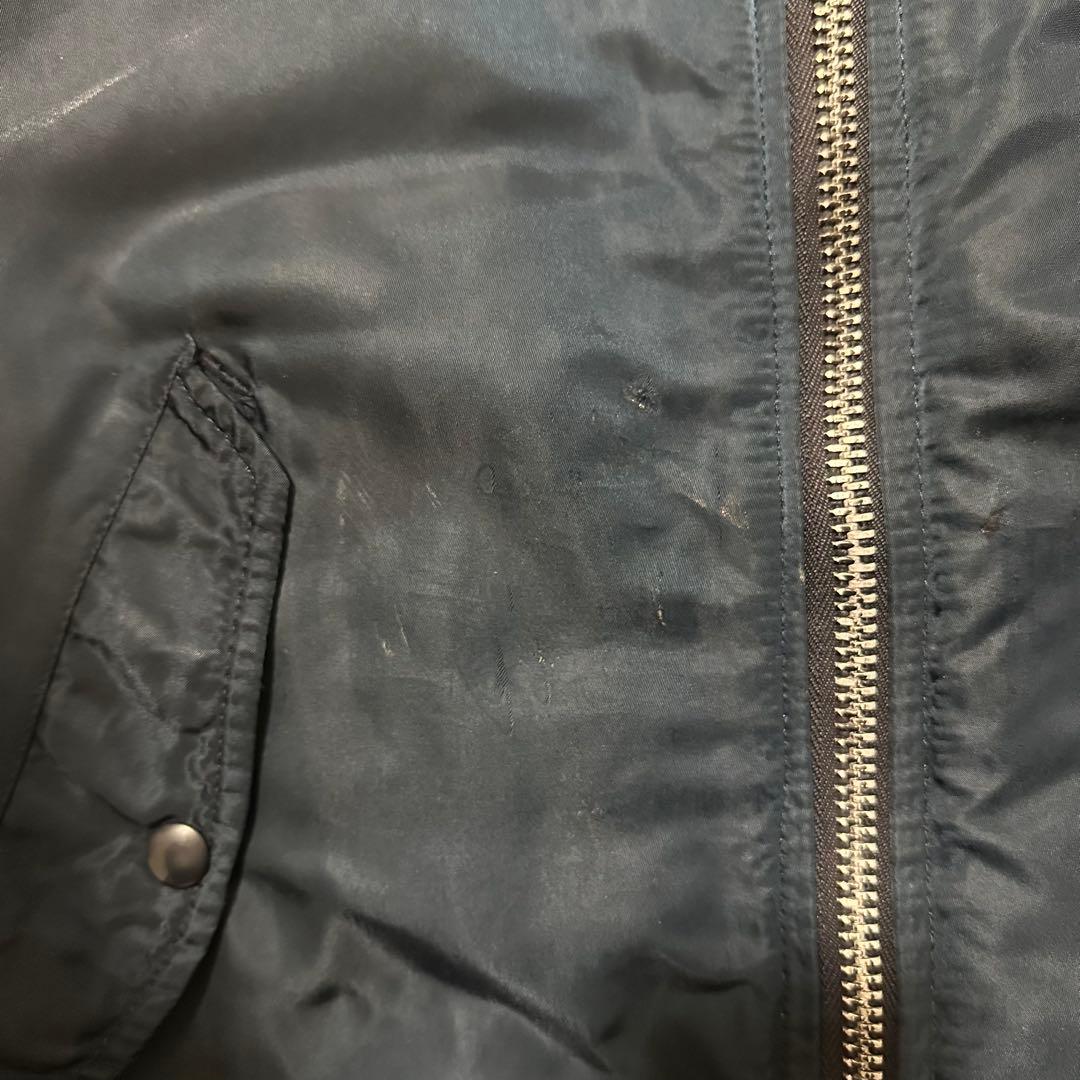 USA製 MA-1 アルファ alpha ネイビー リバーシブル 希少 古着