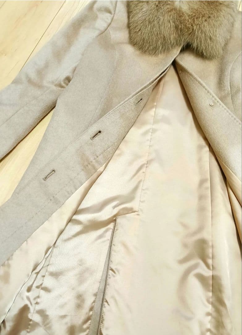 美品✨️エターナラス カシミヤ100％ サガファー フォックス ロングコート L