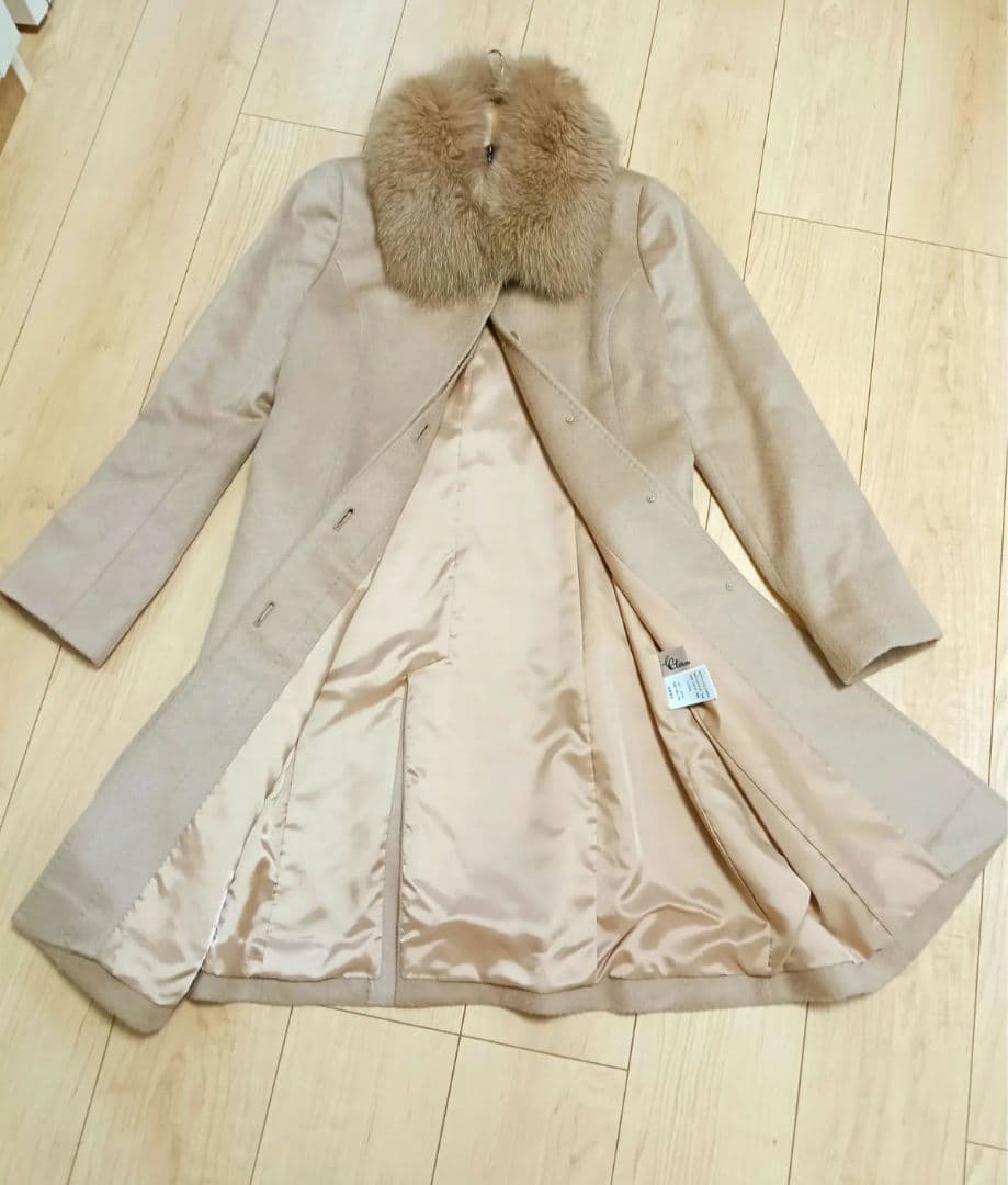 美品✨️エターナラス カシミヤ100％ サガファー フォックス ロングコート L