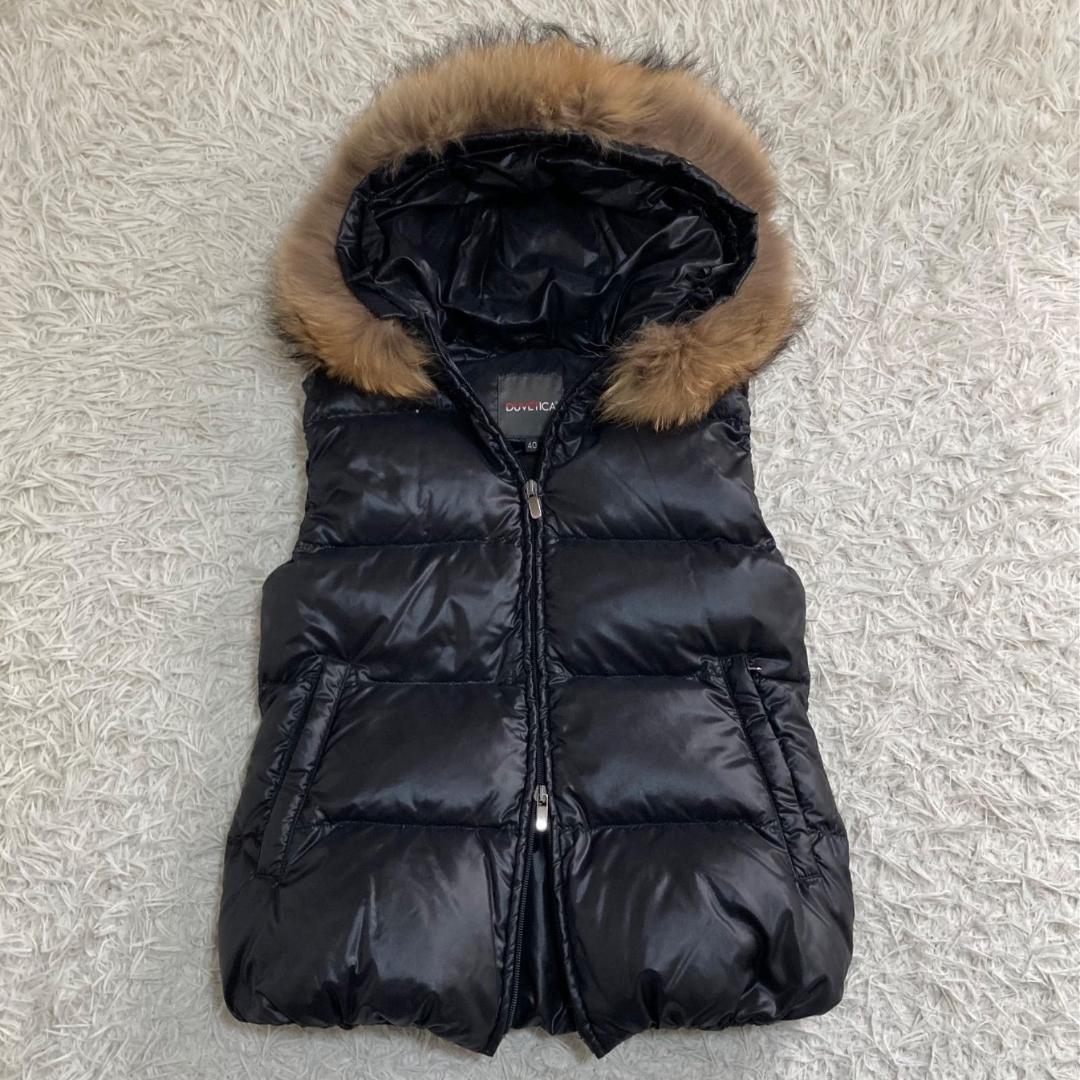 15904✨美品✨Y2K デュベティカ ダウンベスト/40/ブラック