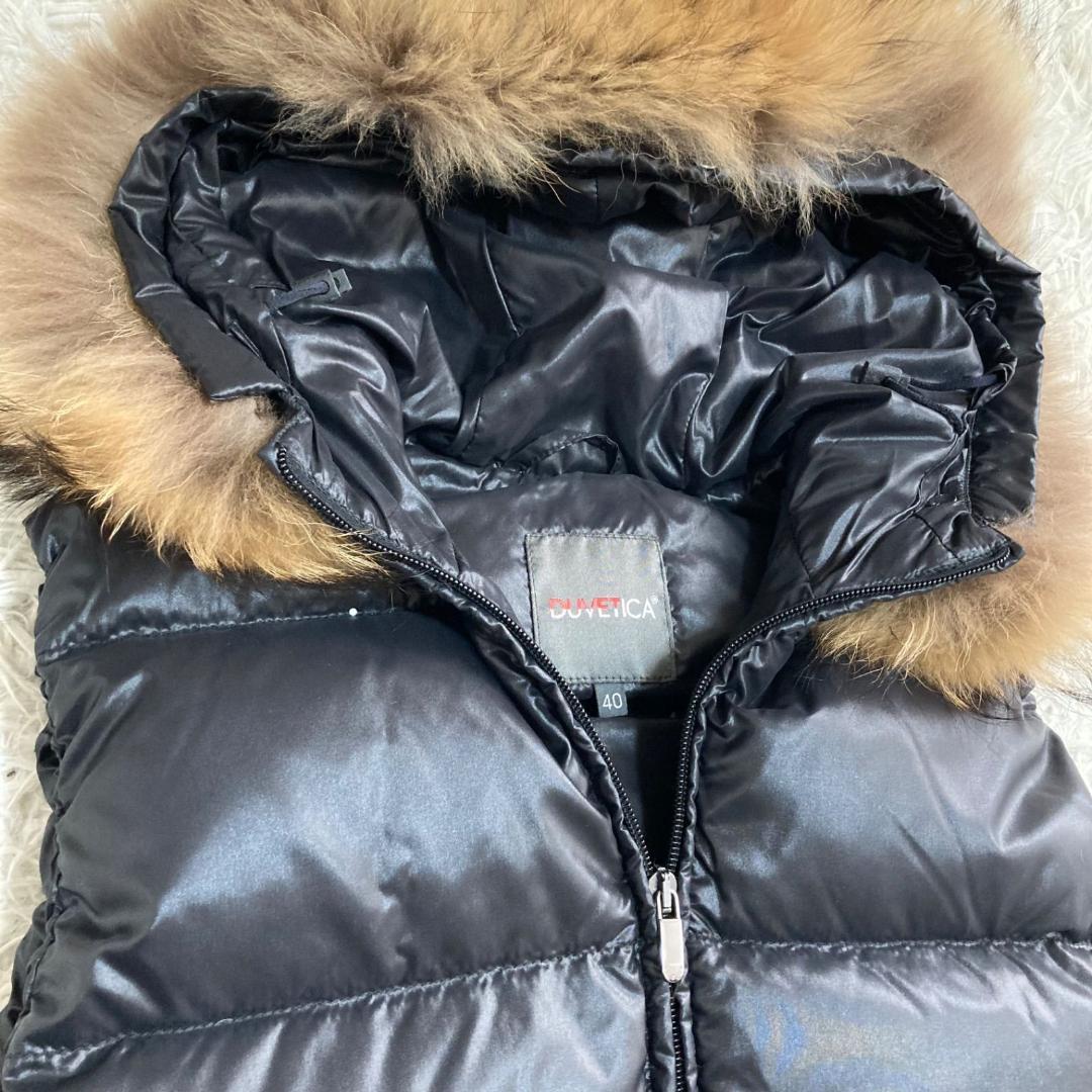 15904✨美品✨Y2K デュベティカ ダウンベスト/40/ブラック