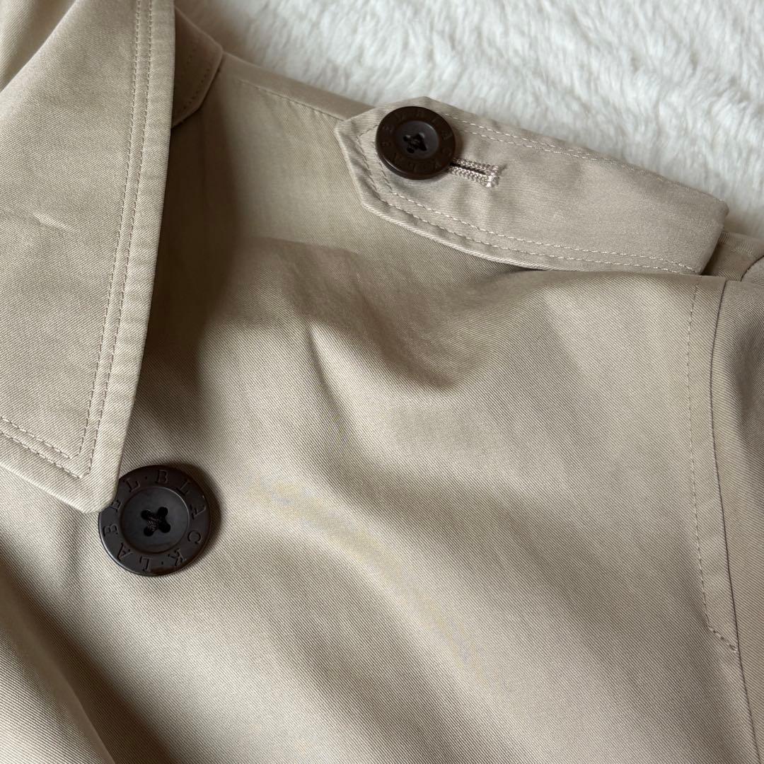 バーバリーブラックレーベル　トレンチコート　ダブル　ベージュ　Lサイズ