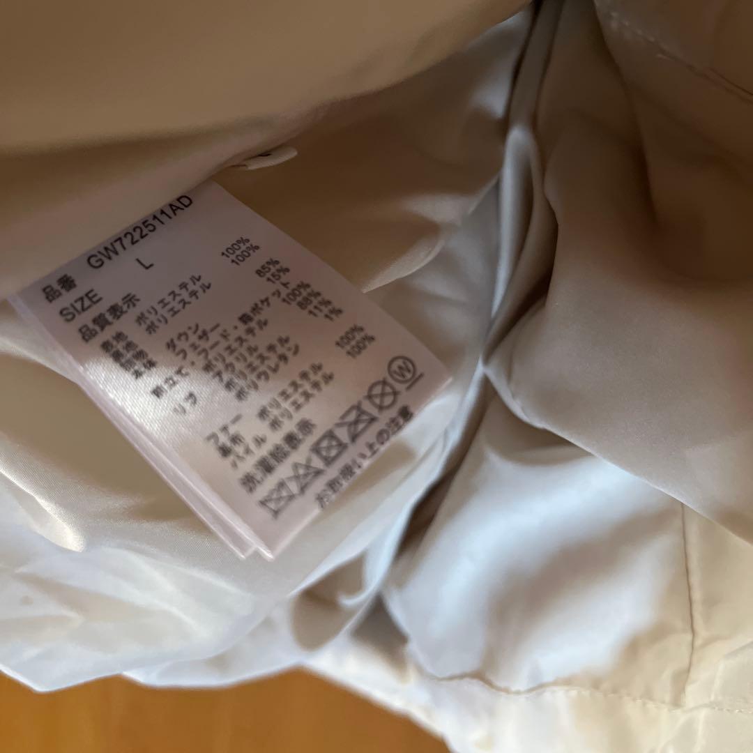 グローバルワーク撥水ダウンジャケットLアイボリー