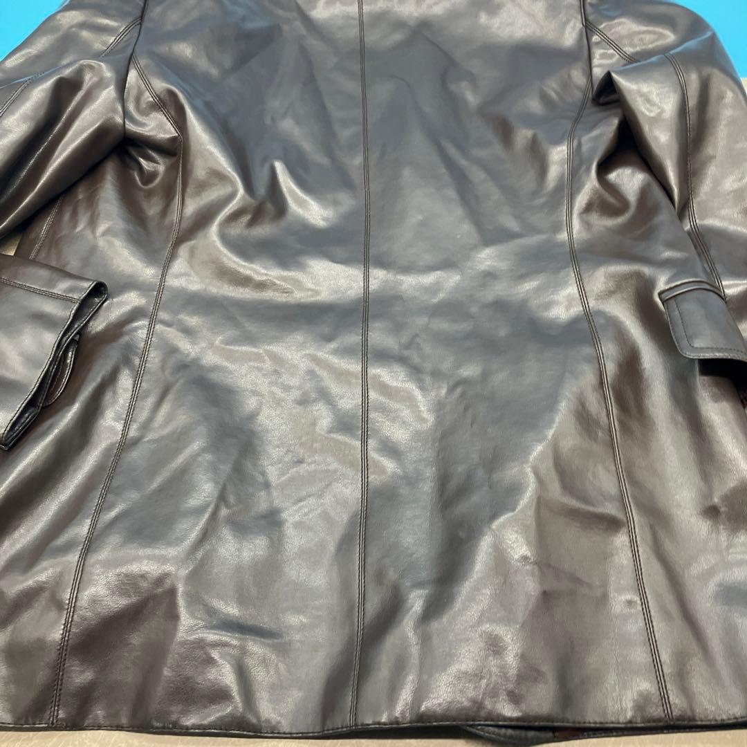 MOSCHINO COUTURE ダークブラウン レザー ジャケット　モスキーノ