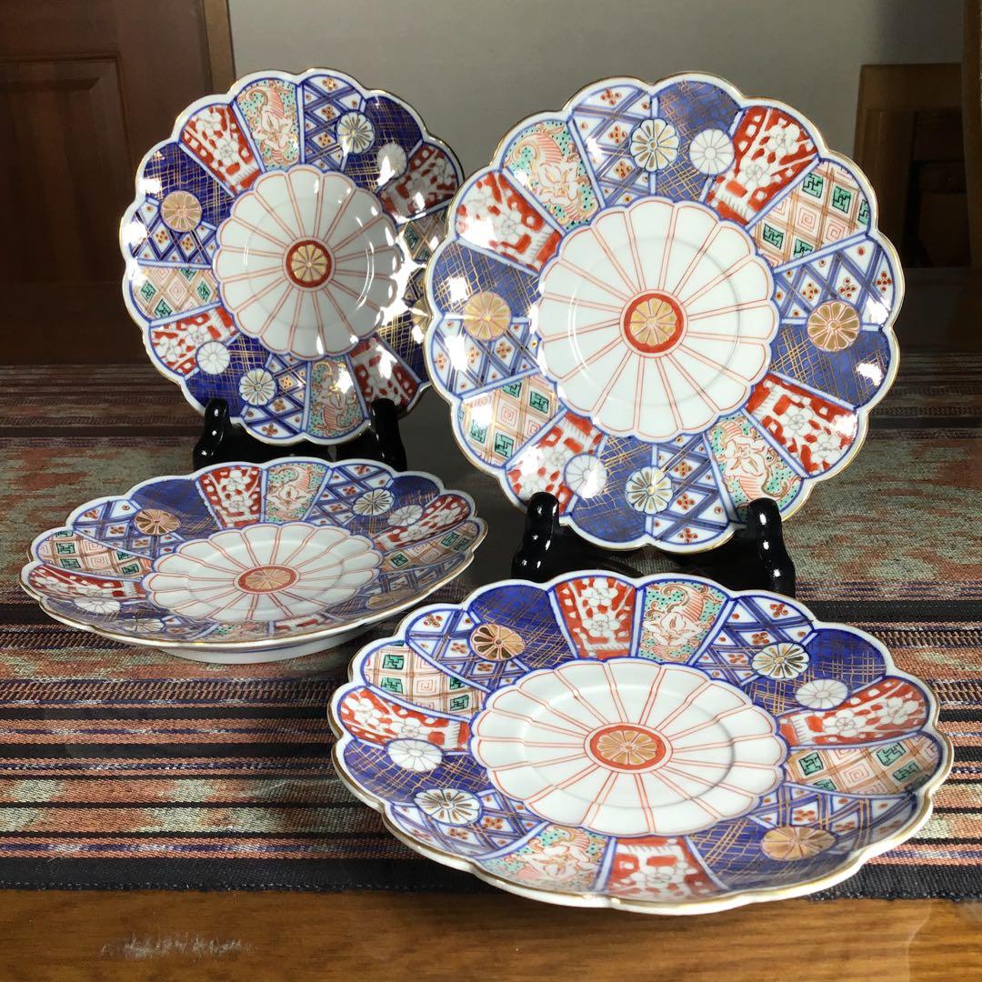 『フォロうー特価』　九谷焼　大聖寺伊万里　奇玉宝鼎之珍　※ ソーサー　4枚