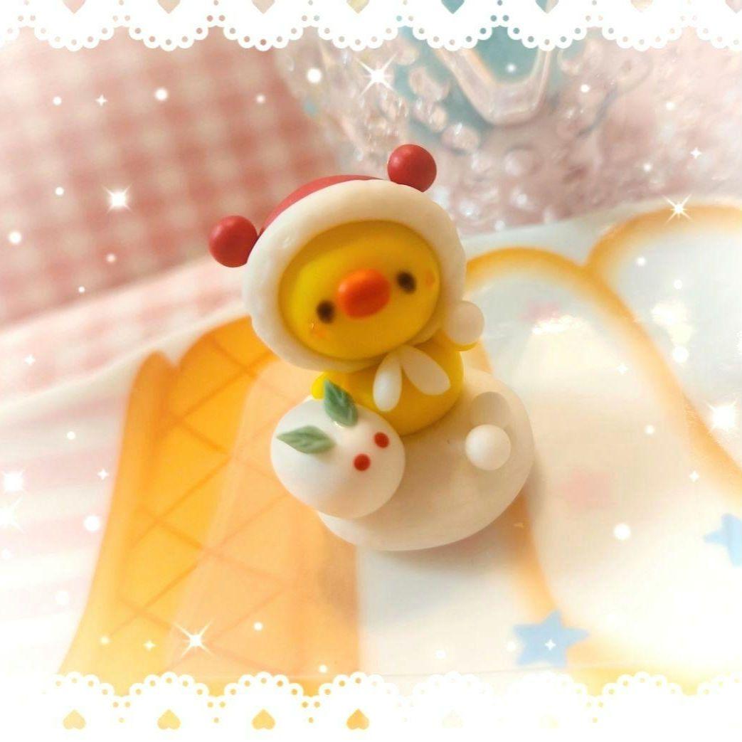 クマずきんちゃんヒヨコ♡雪うさぎ☆雪遊び