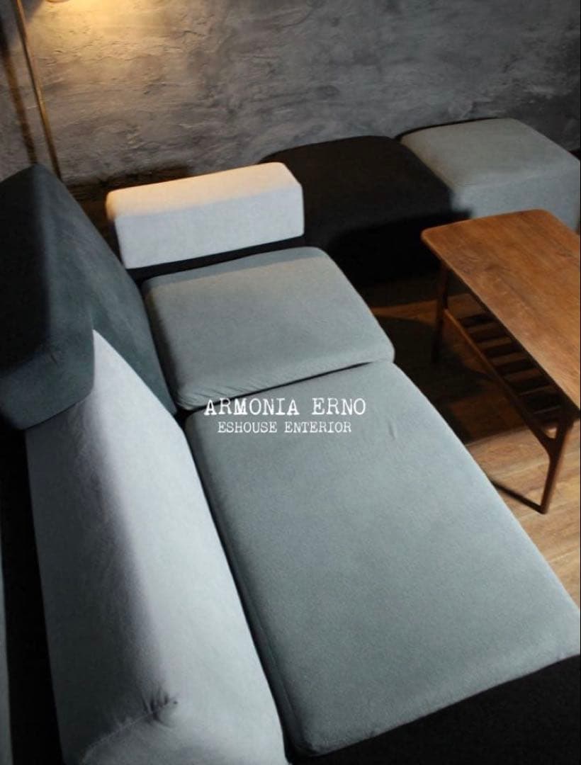 首都圏送無料〜ARMONIA ERNO23万テトリス型 アートデザイン　ソファー