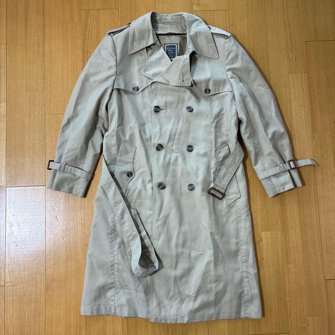お値下！Christian Dior Monsieurメンズトレンチベージュ40