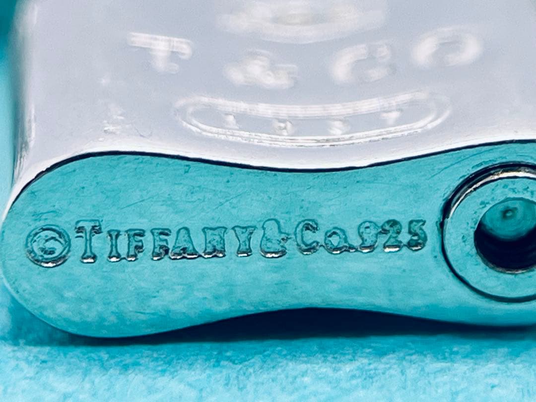 h800 美品　ティファニー　1837 カデナ　ロック　ブレスレット　925